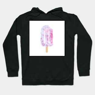 Ice cream. Fruit and berry ice cream on a stick. Watercolor illustration Hoodie